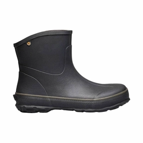 Zip   Up Design Bogs Men's Digger Mid Farm Rain Boot - Black