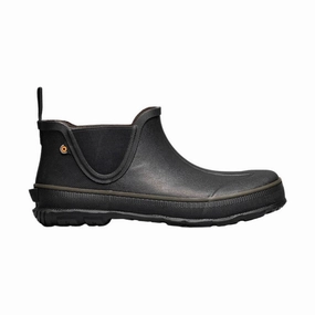 Bogs Men's Digger Slip On Farm Rain Boot - Black Protective Finish Comfort Seeker Durable Shell Outdoor Trek