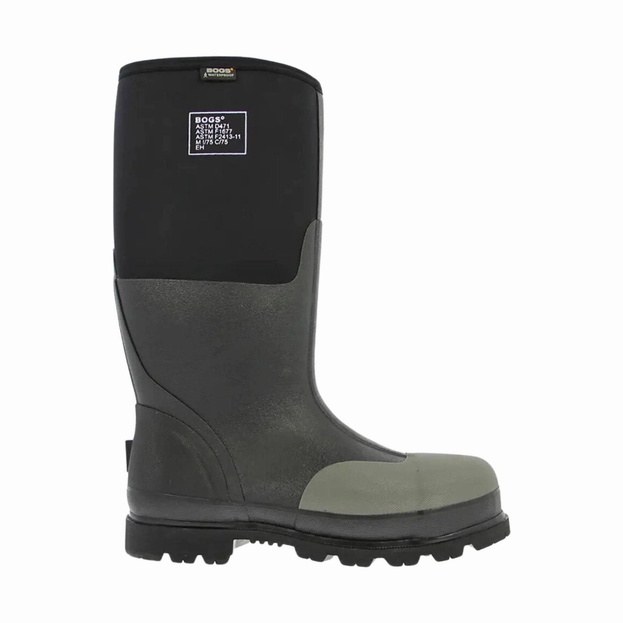 Bogs Men's Forge Steel Toe Work Rain Boot - Black Weekend Adventure Superior Design