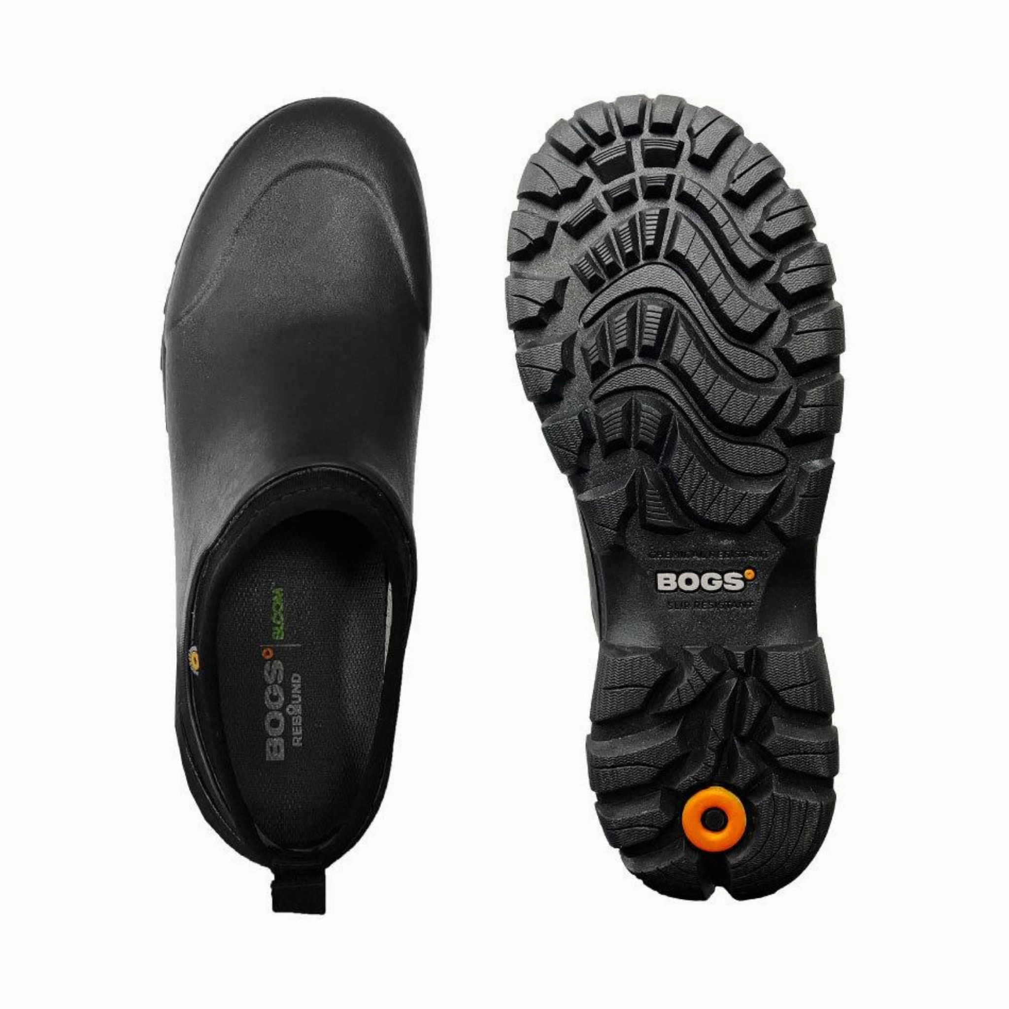 Bogs Men's Sauvie Slip On Rain Boot - Black Water Line