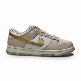 Womens Nike Dunk Low Ess Trend - DX5930 001 - Phantom Metallic Gold Shock Diffusing Plate
