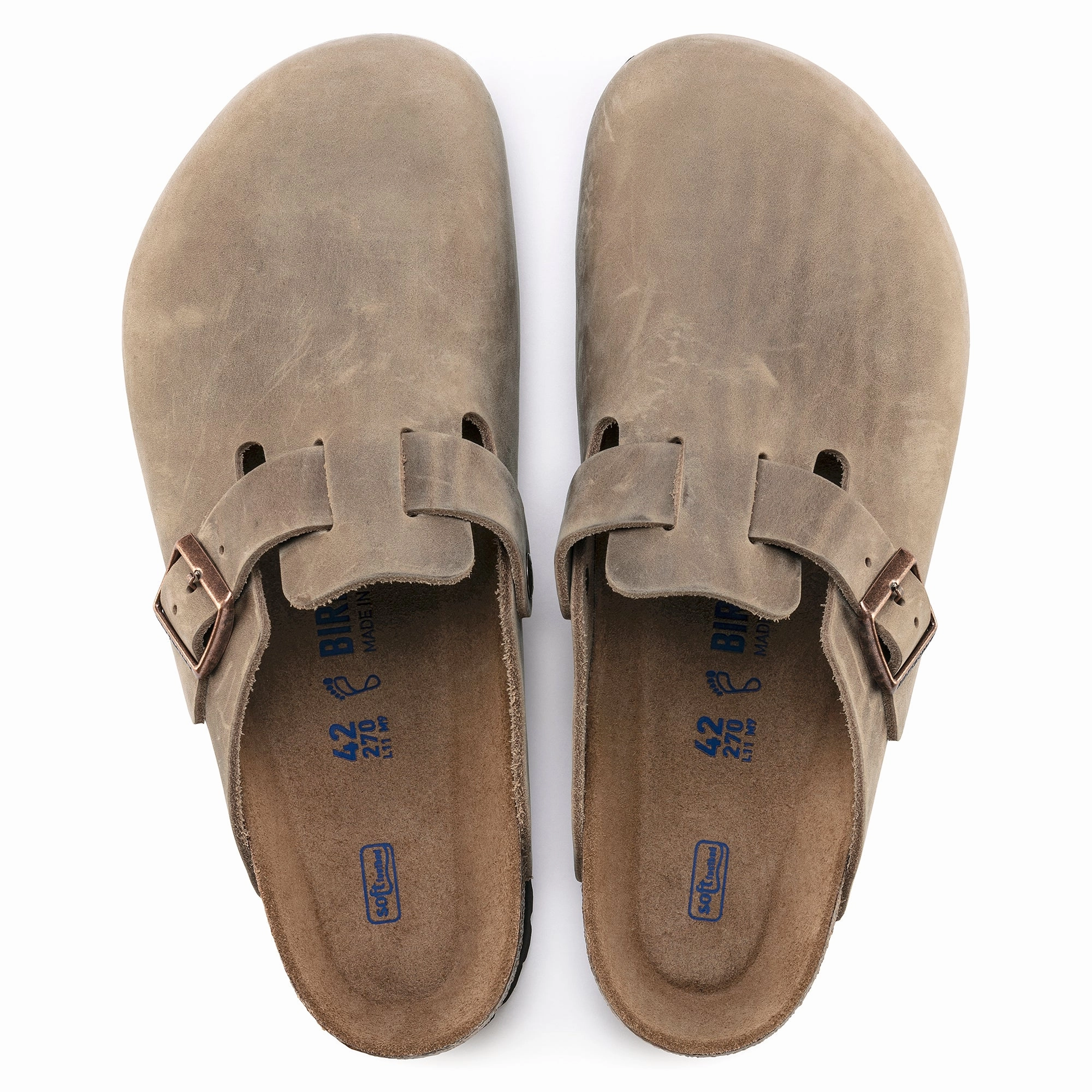 Versatile Upper Foam Lining Boston Soft Footbed - Oiled Leather