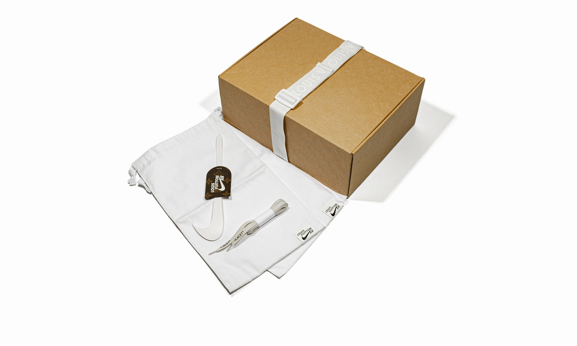 Louis Vuitton Air Force 1 Low "Virgil Abloh - Metallic Gold" Textured Grip Pattern