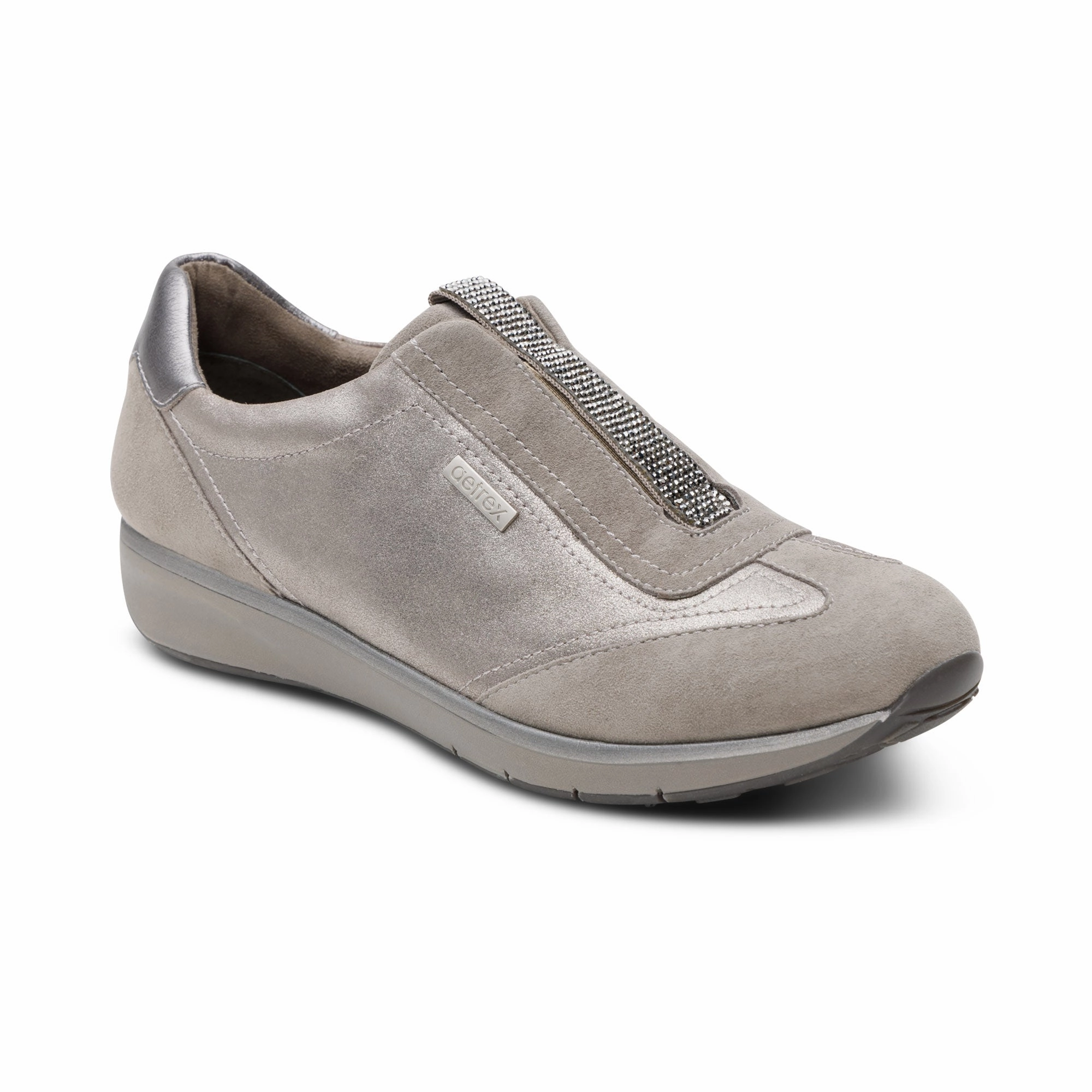 Ground Contact Sole All-day Comfort Megan Arch Support Sneaker - Pewter