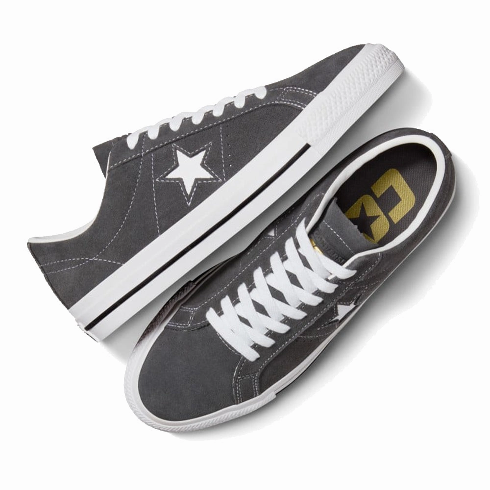 MultiDirectionalTread Ergonomic Heel Counters Converse CONS - One Star Pro Ox Suede (Dark Matter/White)