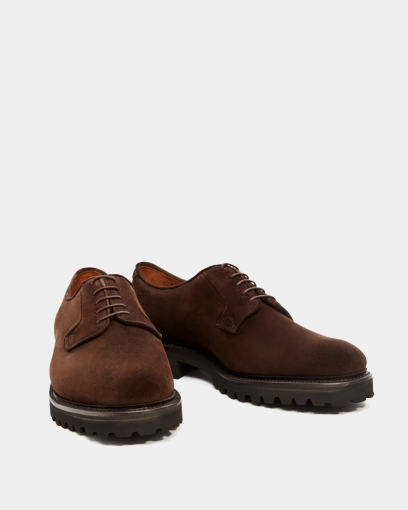mules Neutral Mood Brown Suede Derby Shoe