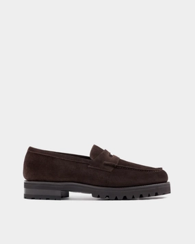 orthopedic On The Way Brown Suede Lightweight Penny Loafer