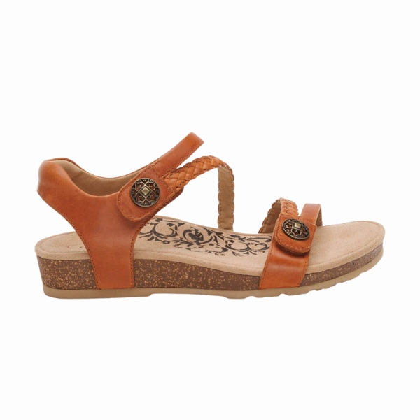 Slide Ease Wear Anywhere Aetrex Women's Jillian Cognac