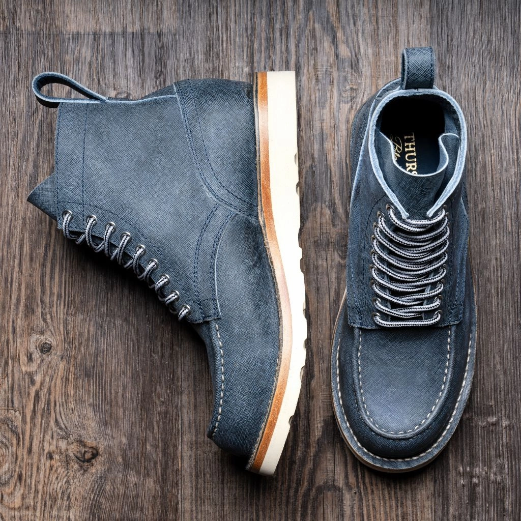 Rugged Built Hiking Trails Builder | Blue Textured