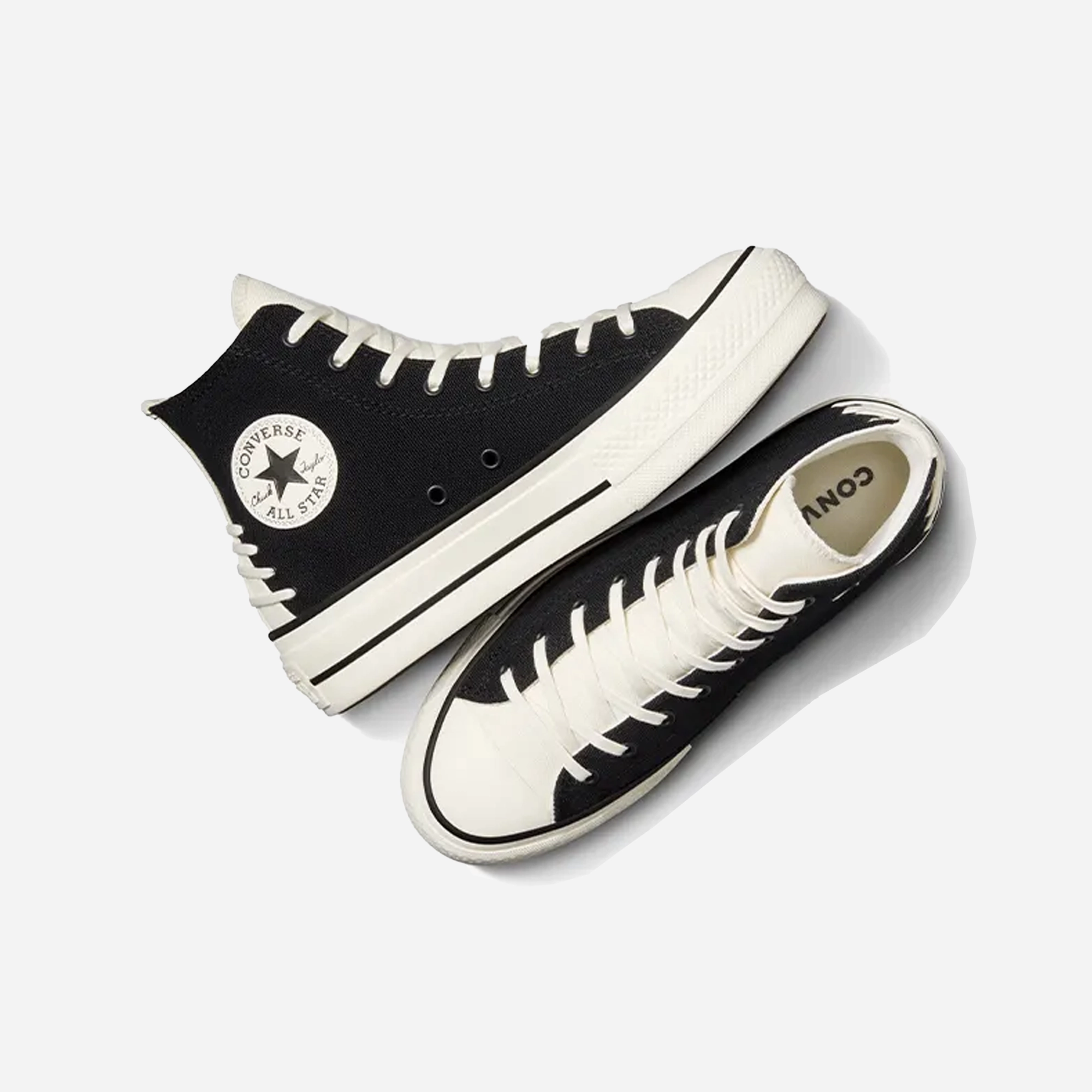 Step Smooth Hard Surface Converse | CHUCK TAYLOR ALL STAR LIFT PLATFORM CRAFTED { BLACK