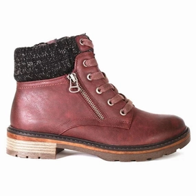 Calm Flow Women's Wanderlust Amy Waterproof Boot - Burgandy