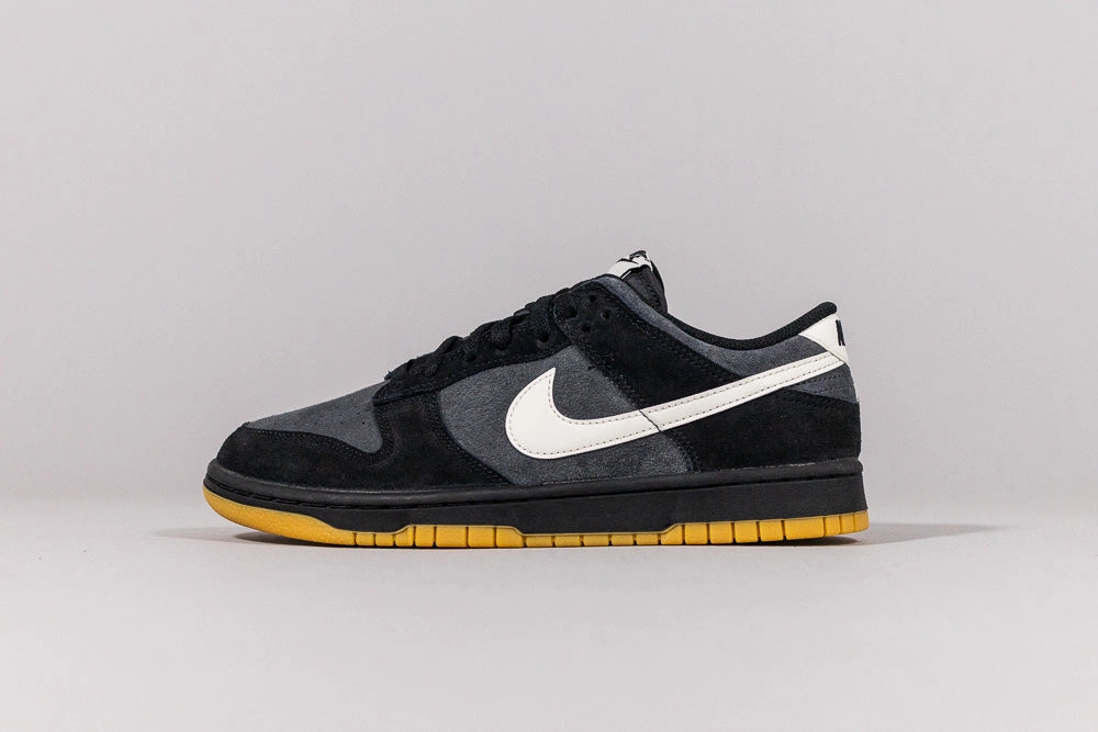 Light Look Flexible Steps Nike Dunk Low SE 'Black and Anthracite Gum'