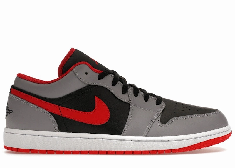 Jordan 1 Low Black Light Smoke Grey Gym Red Dynamic Edge