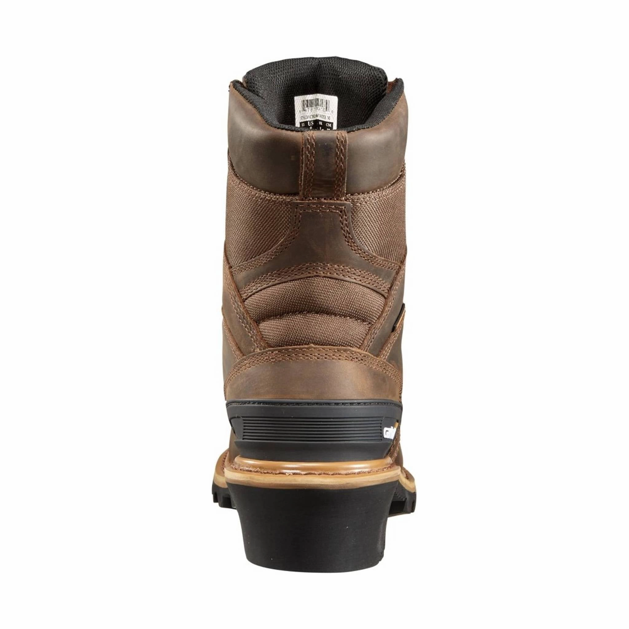 Breathable Active Nomad Carhartt Men's 8-Inch Insulated Composite Toe Climbing Boot - Crazy Horse Brown Oil Tanned