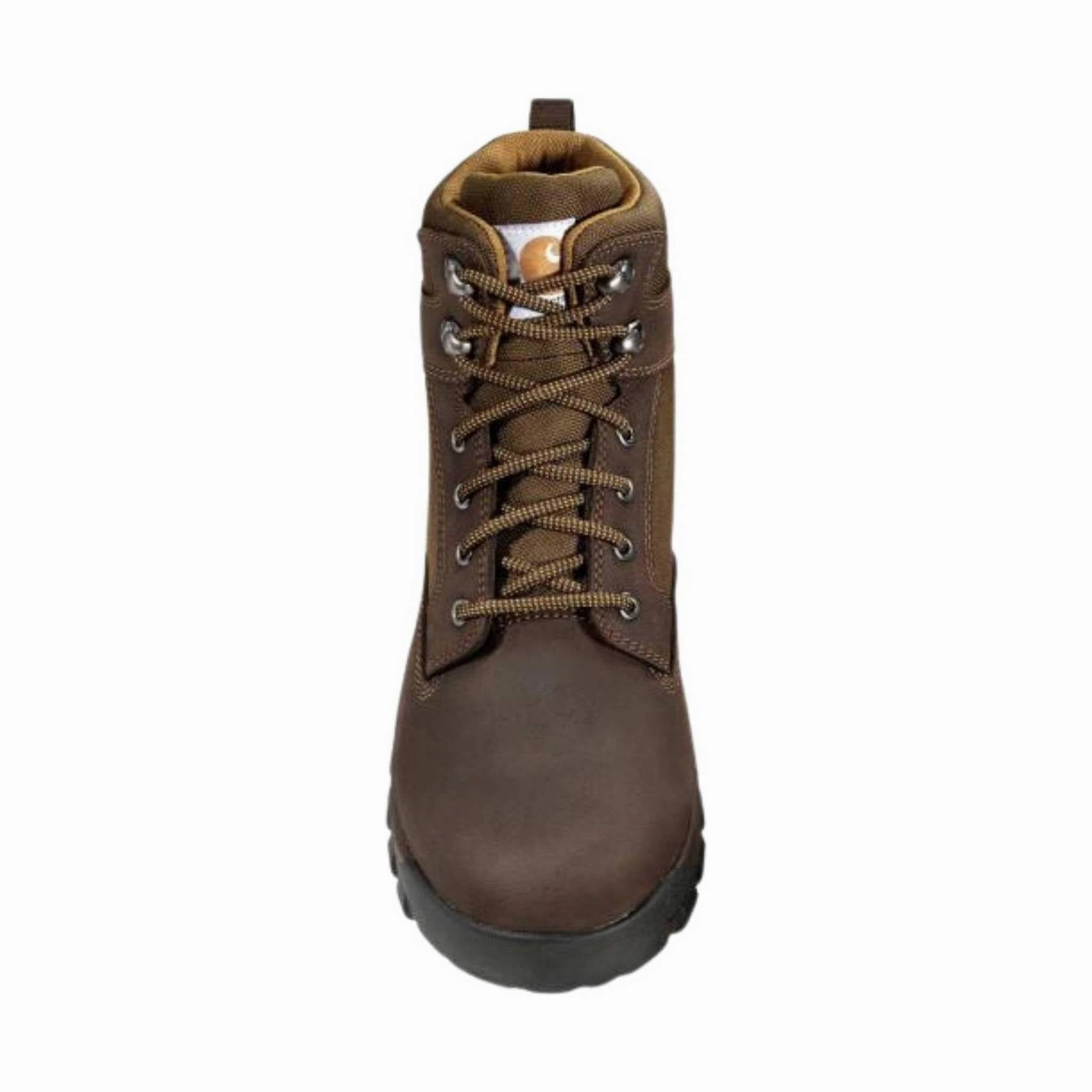Carhartt Men's Rugged Flex Waterproof 6 Inch Soft Toe Work Boot - Chocolate Brown Oil Tan Cushioned heel