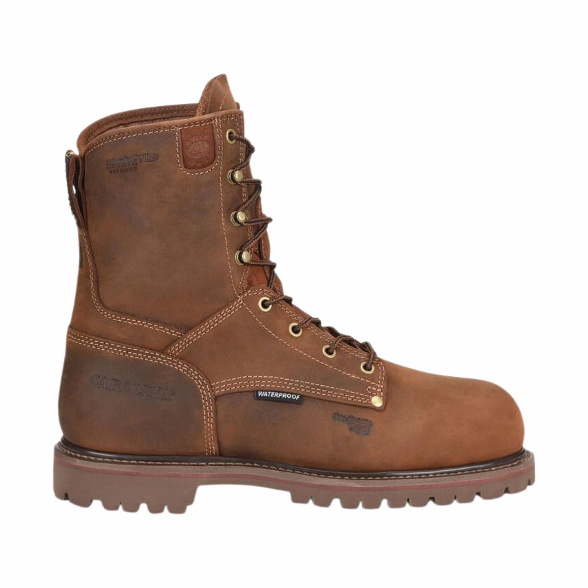 Carolina Men's 28 Series 8 Inch Waterproof 800G Insulated Composite Toe Grizzly Boot - Cigar Minimal Aesthetic