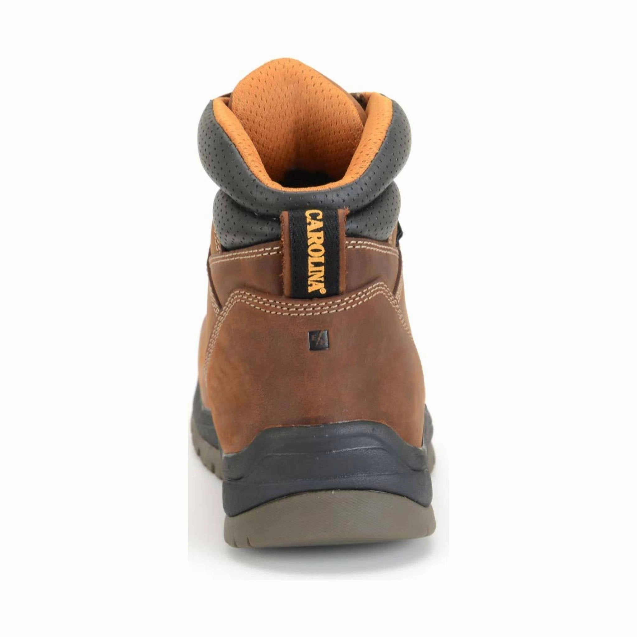 EasyToClean Quick Drying Rural Traveler Carolina Men's Bruno Lo 6 Inch Composite Broad Toe Work Boot - Copper Crazy Horse