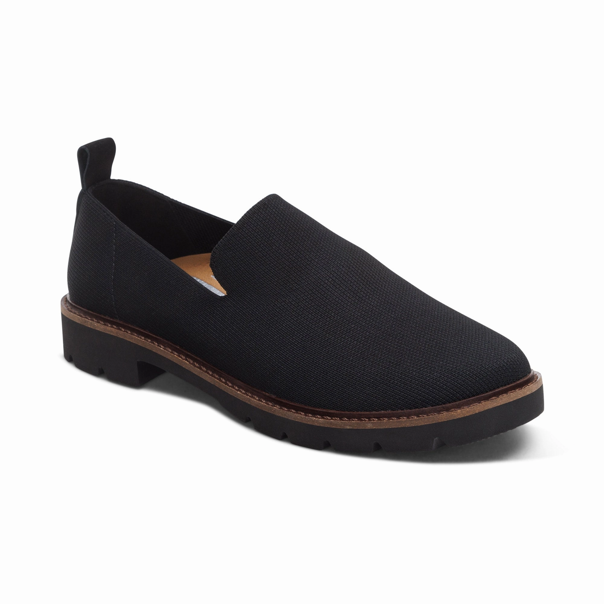 Chloe Slip-On Loafer - Black Performance Fit School Hike