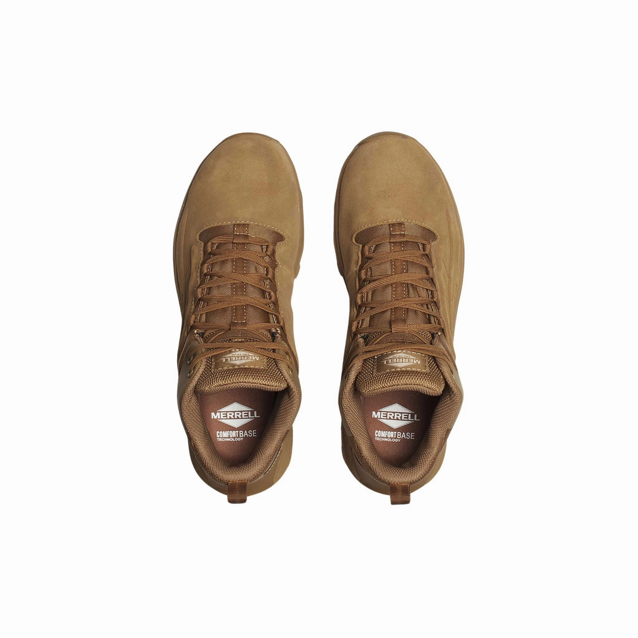 Merrell Men's Moab Speed 2 Mid Tactical Waterproof Boots - Coyote Water resistant upper