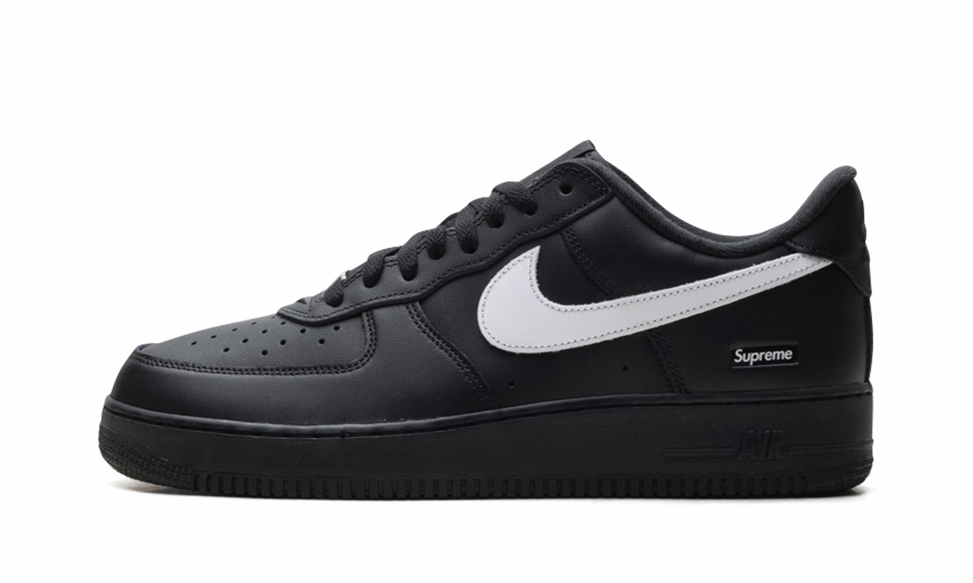 Summit Run Air Force 1 Low "Supreme - Mini Box Logo Black / White"