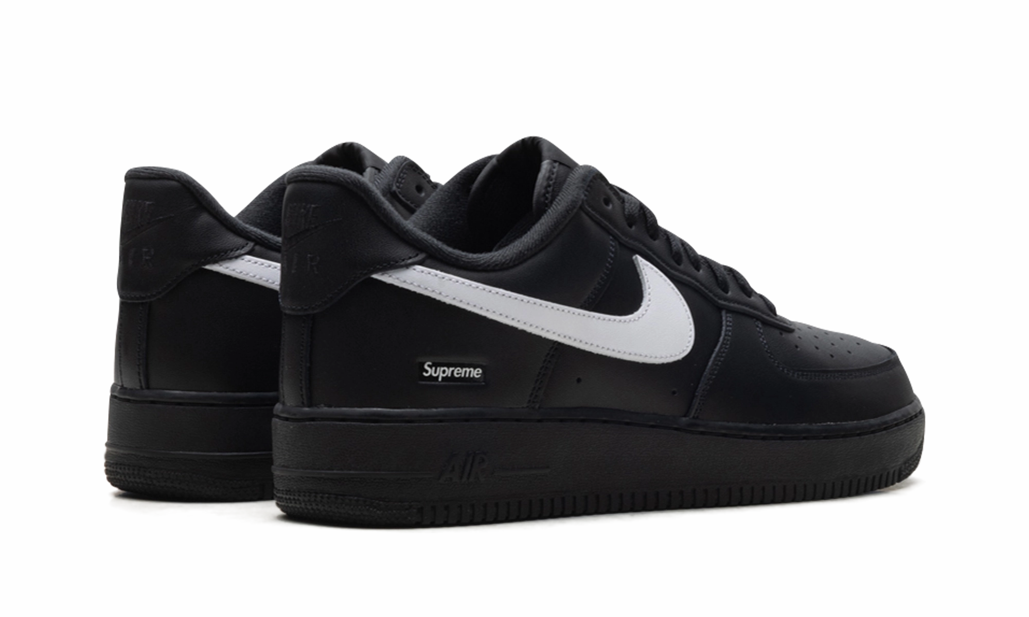 Move Around Rest Walk Air Force 1 Low "Supreme - Mini Box Logo Black / White"
