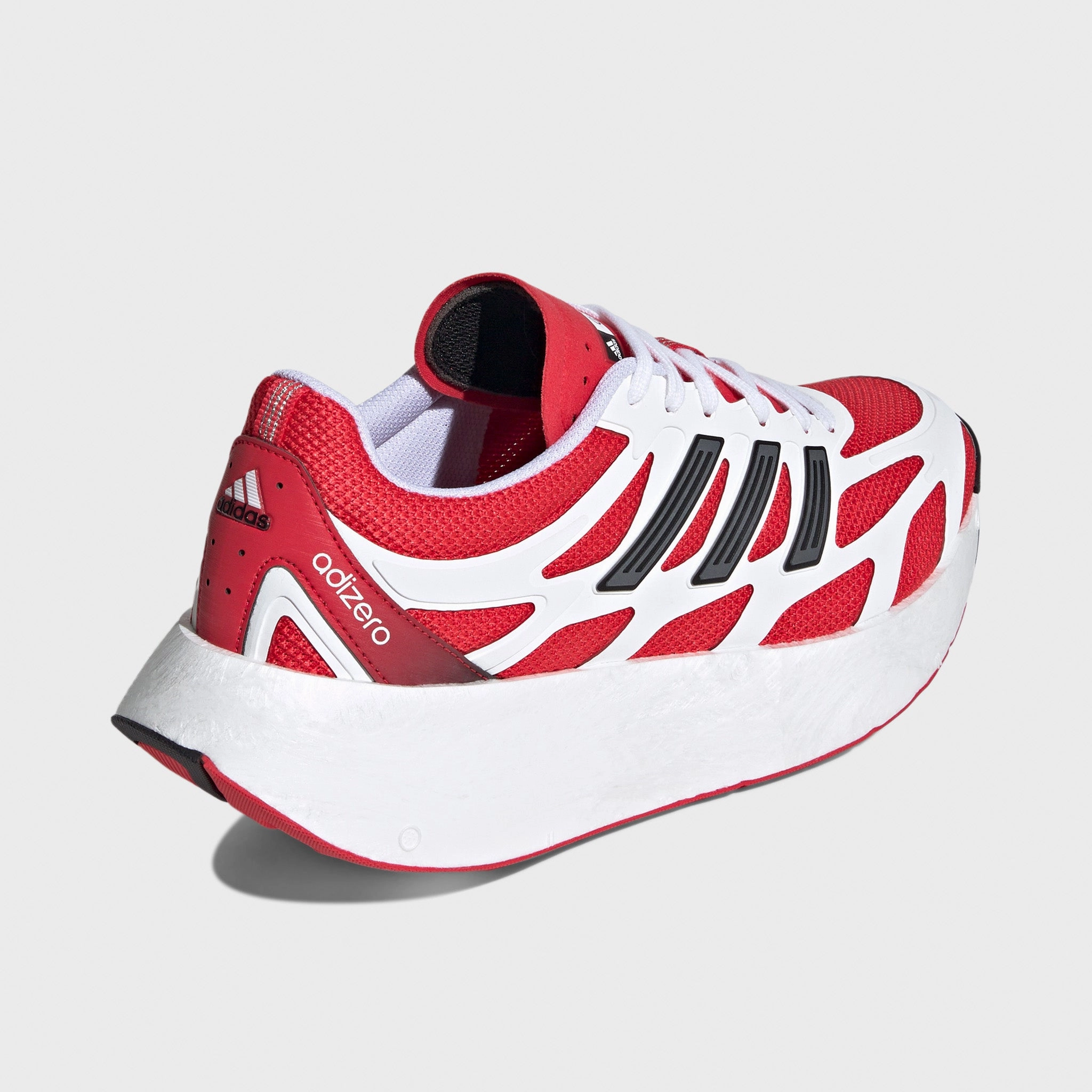 Rebound Boost Technology Air Circulation System adidas Adizero Aruku Footwear White / Pure Ruby - Core Black