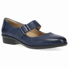 Collette Navy Burnished Nubuck Bacterial Inhibiting Lining