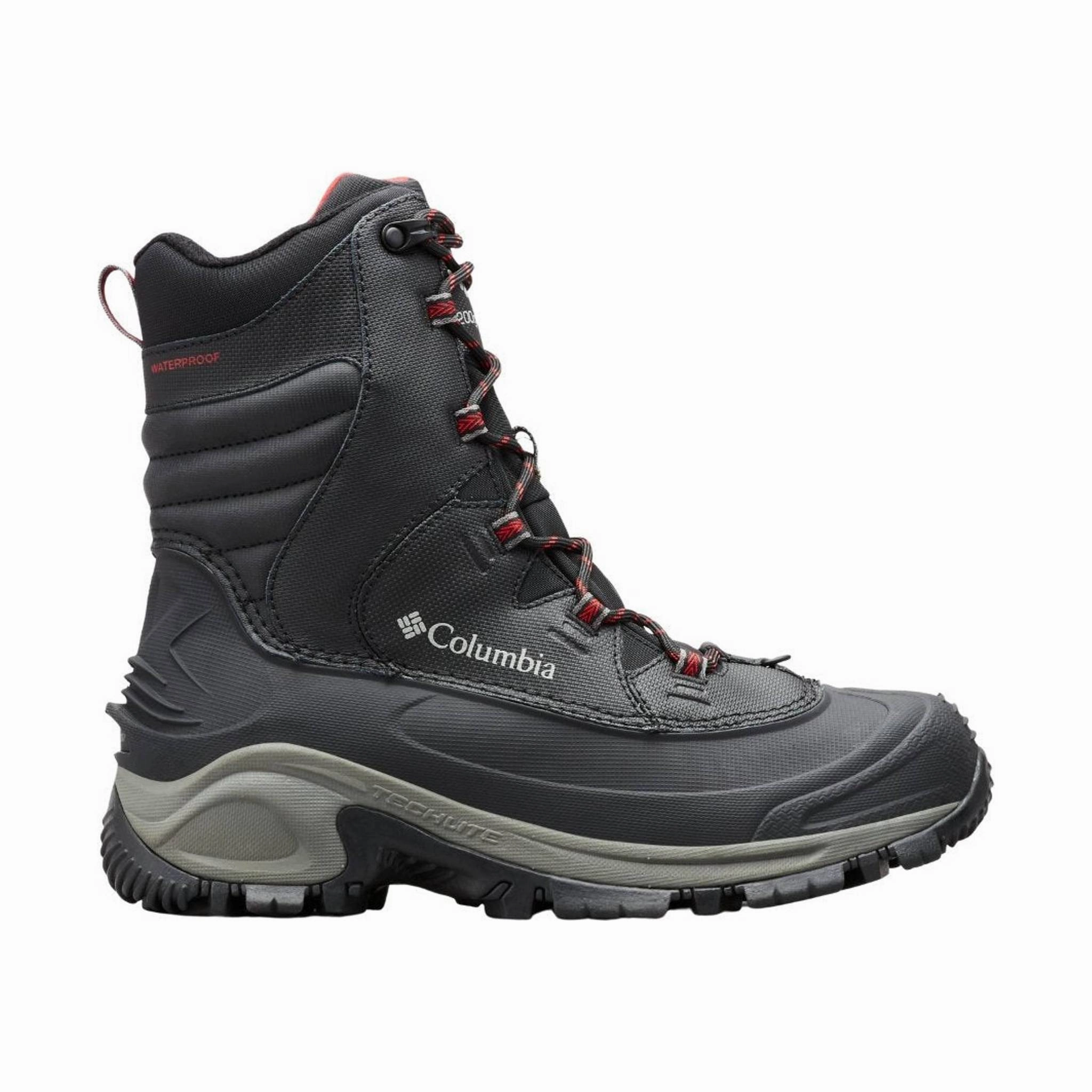 Columbia Men's Bugaboot III Winter Boot - Black/Bright Red Work Day High-Performance Footwear