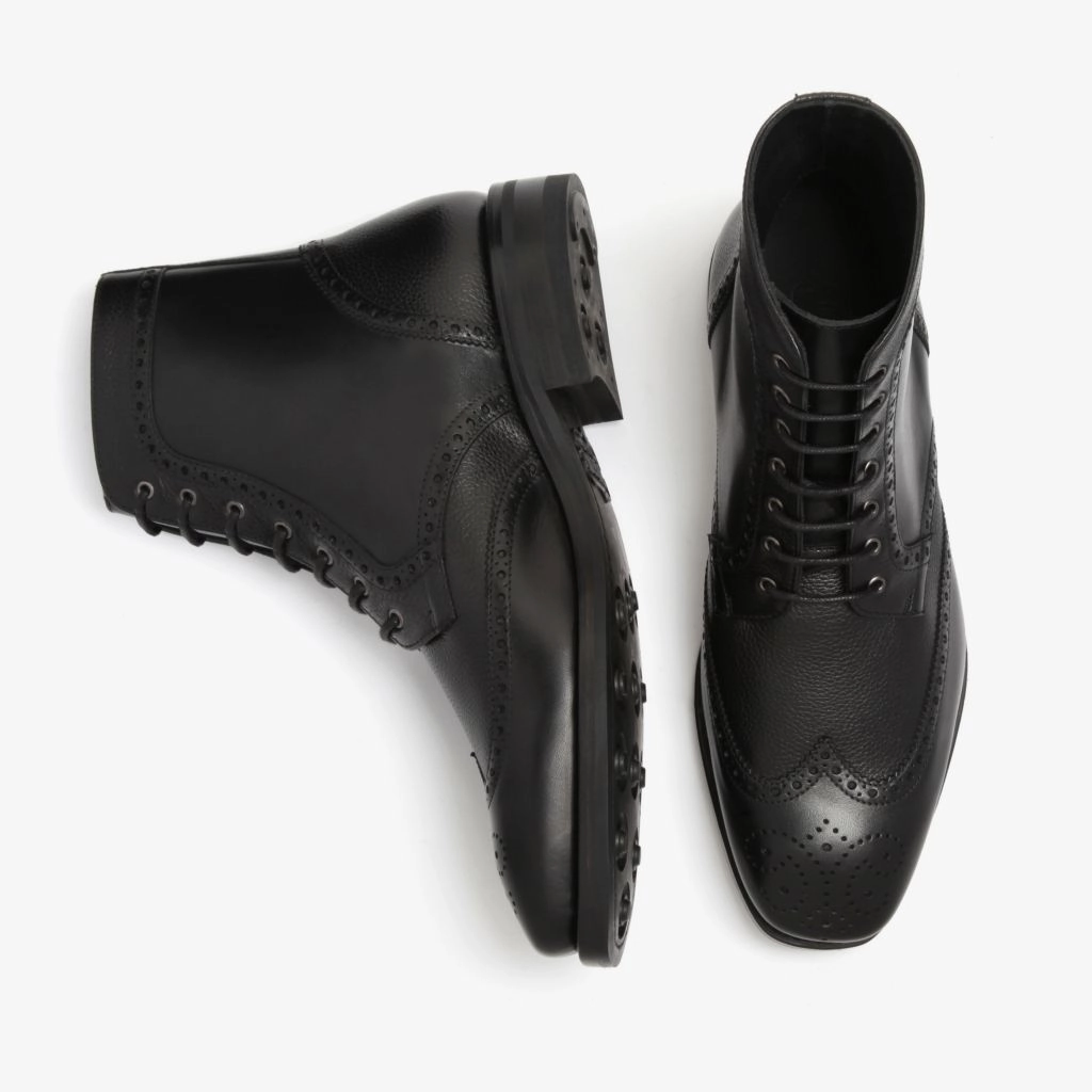 Built For Work Canvas Material Wingtip | Black
