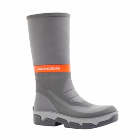 Equestrian Grundens Men's Deck Boss 15 Inch Fishing Boot - Light Grey