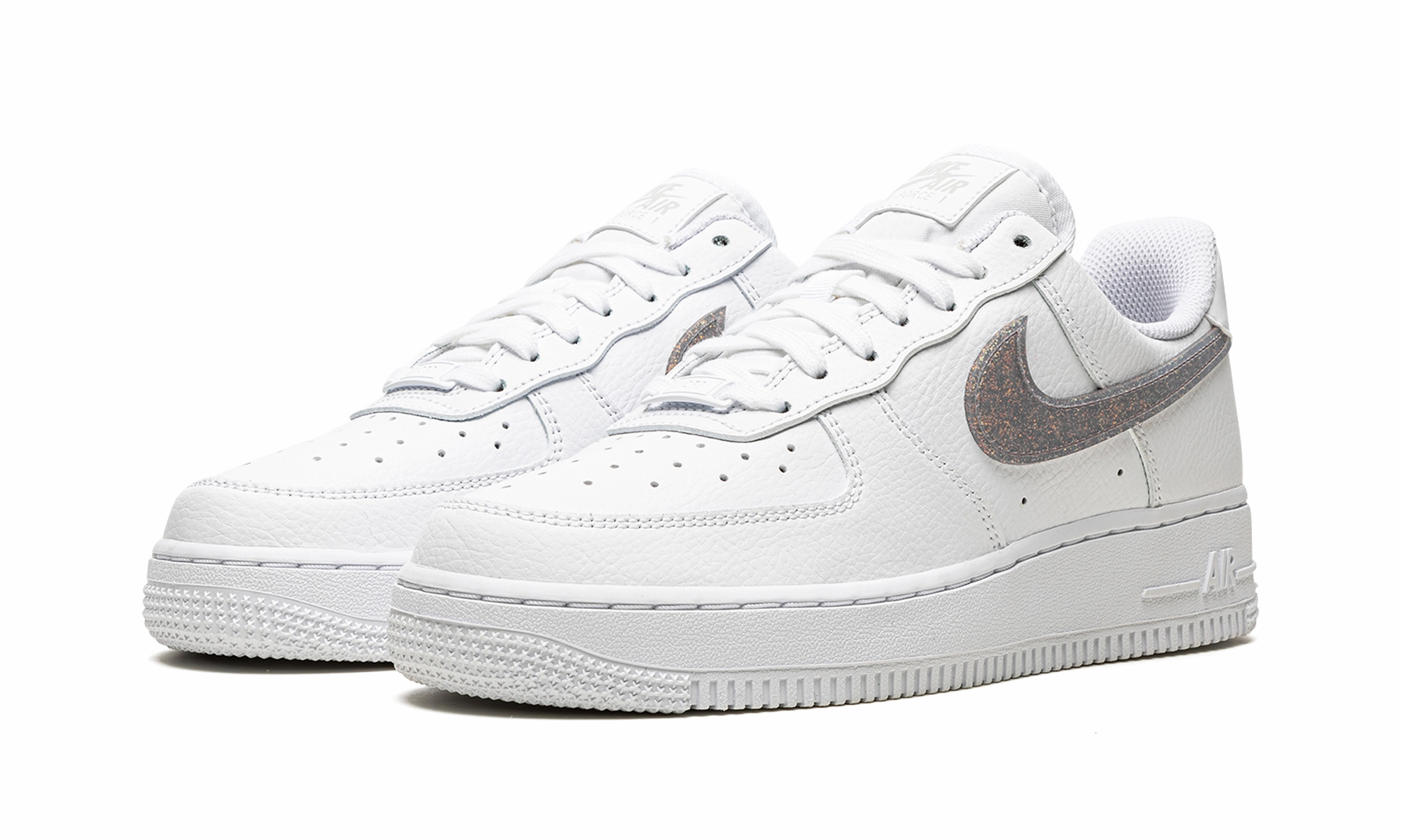 AIR FORCE 1 '07 ESS WMNS "Glitter Swoosh - Canyon Purple" Outdoor Walk Parkour Run