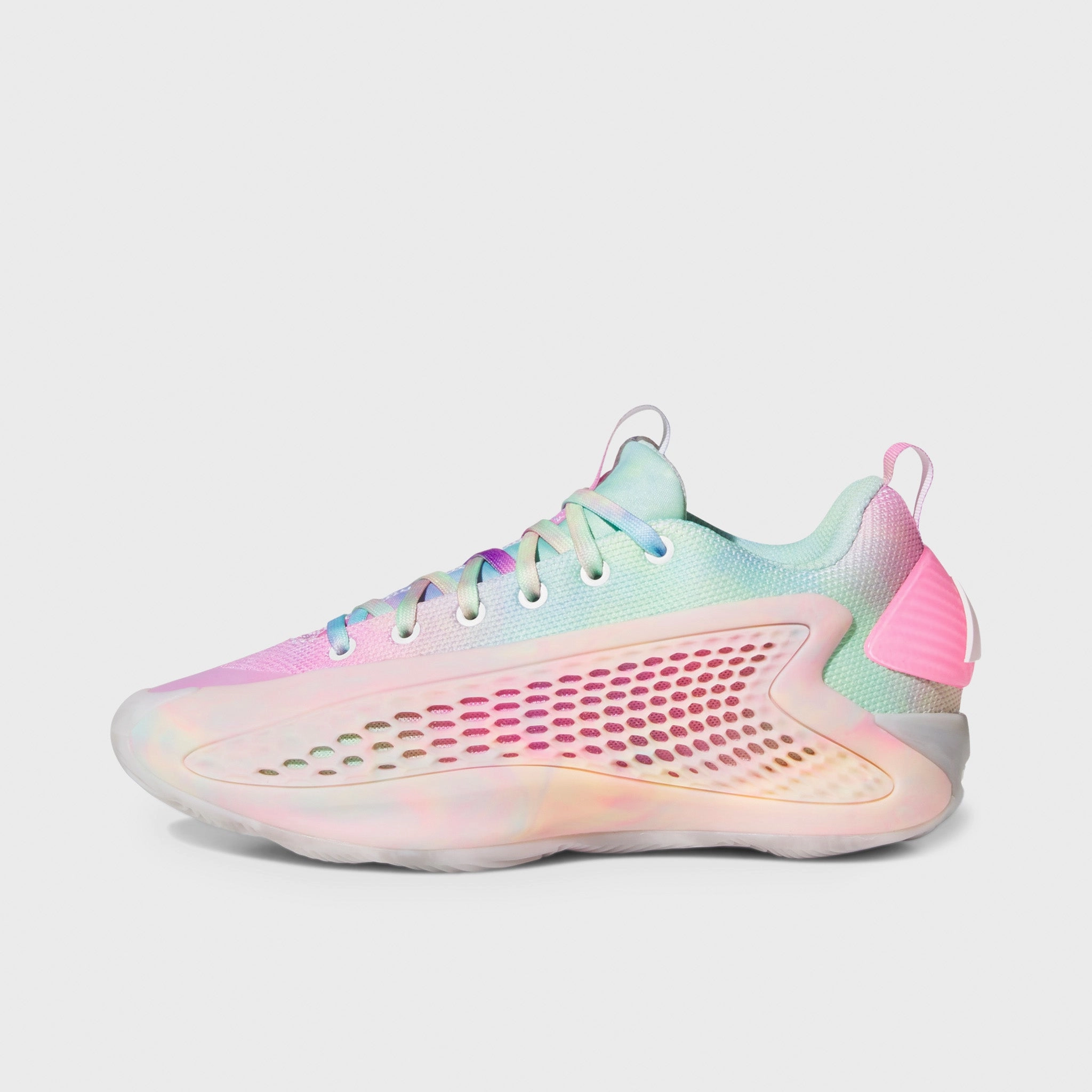 Active Design Mobility Boost adidas Juniors' Anthony Edwards 1 Low Pink / Green - White