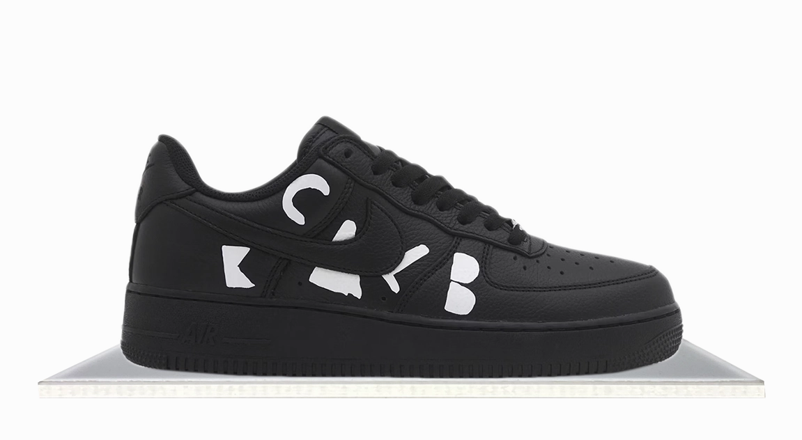 Contoured Insole Shape Film Shoot Air Force 1 'BLACK' Comme des Gar?ons