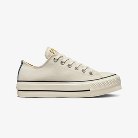 Impact Resistant MoldedMidsole Converse | CHUCK TAYLOR ALL STAR LIFT DENIM FASHION LOW TOP EGRET 'WHITE'