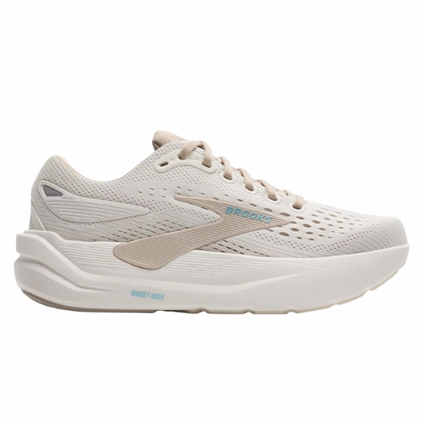 Light - weight laces Composite Plate Brooks Women's Ghost Max 3 Wide Coconut/Chateau