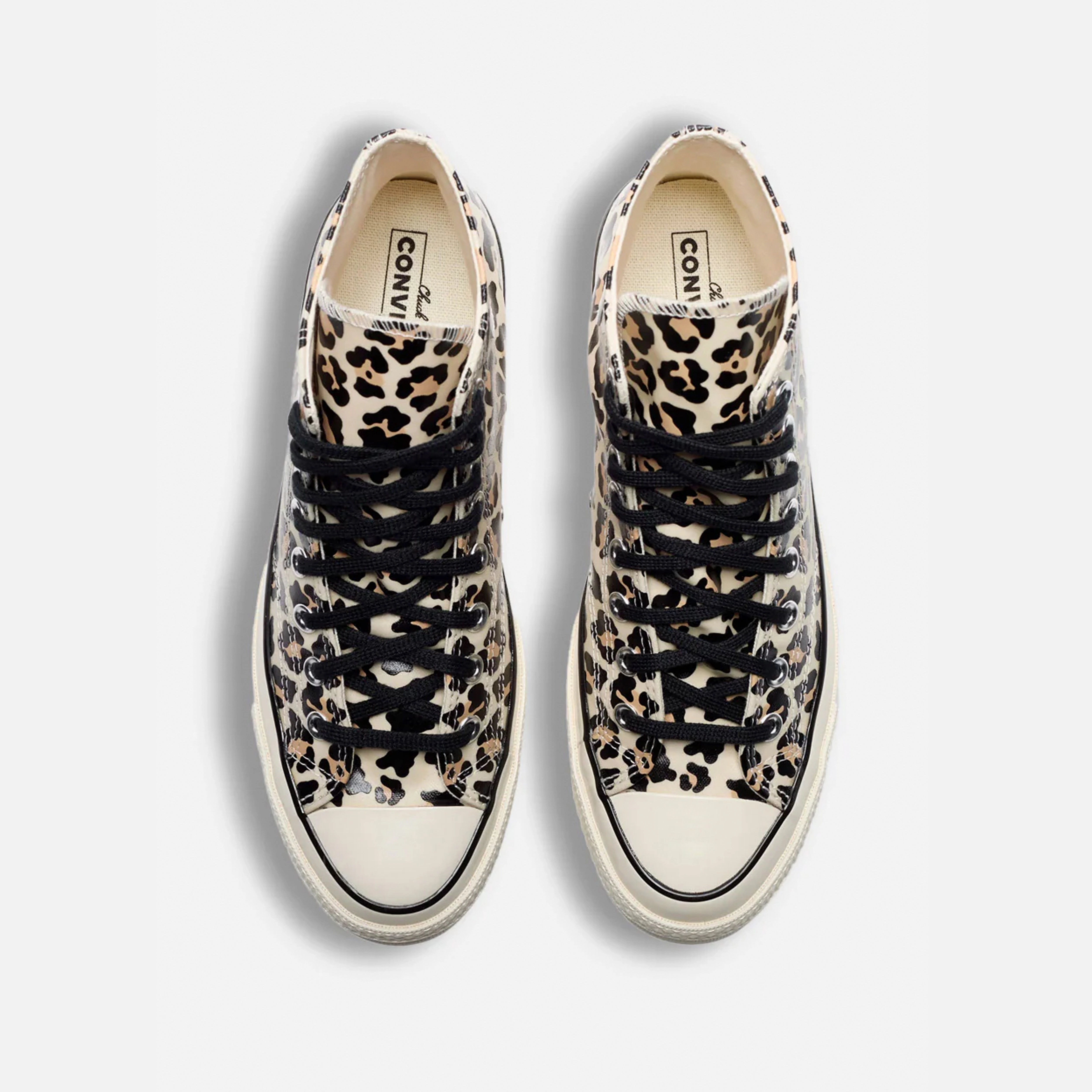 Converse | CHUCK 70 GLOW IN THE DARK LEOPARD PRINT { EGRET/LIGHT FAWN Memory Foam Adaptation Phylon Midsole