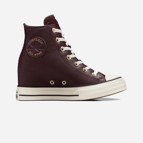 Flexible TPU Shank Converse | CHUCK TAYLOR ALL STAR CLASSIC WEDGE LEATHER { BROWN