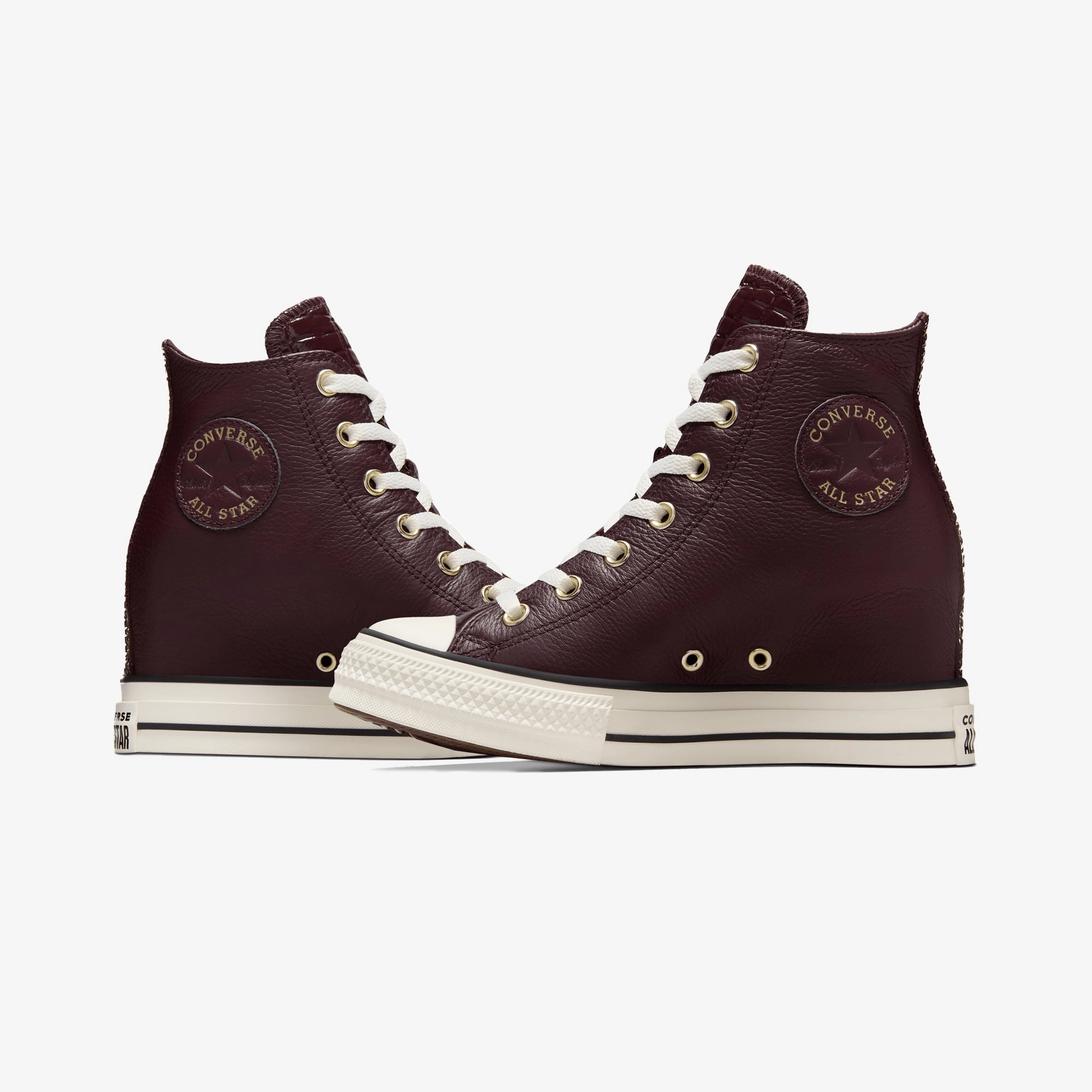 Pressure Relief Insoles Comfort Fit Design Converse | CHUCK TAYLOR ALL STAR CLASSIC WEDGE LEATHER { BROWN