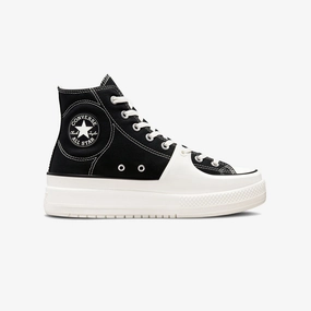 Converse | CHUCK TAYLOR ALL STAR CONSTRUCT HI  { BLACK/VINTAGE WHITE/EGRET Quick Drying Inner Layer Lightweight Responsive Cushioning