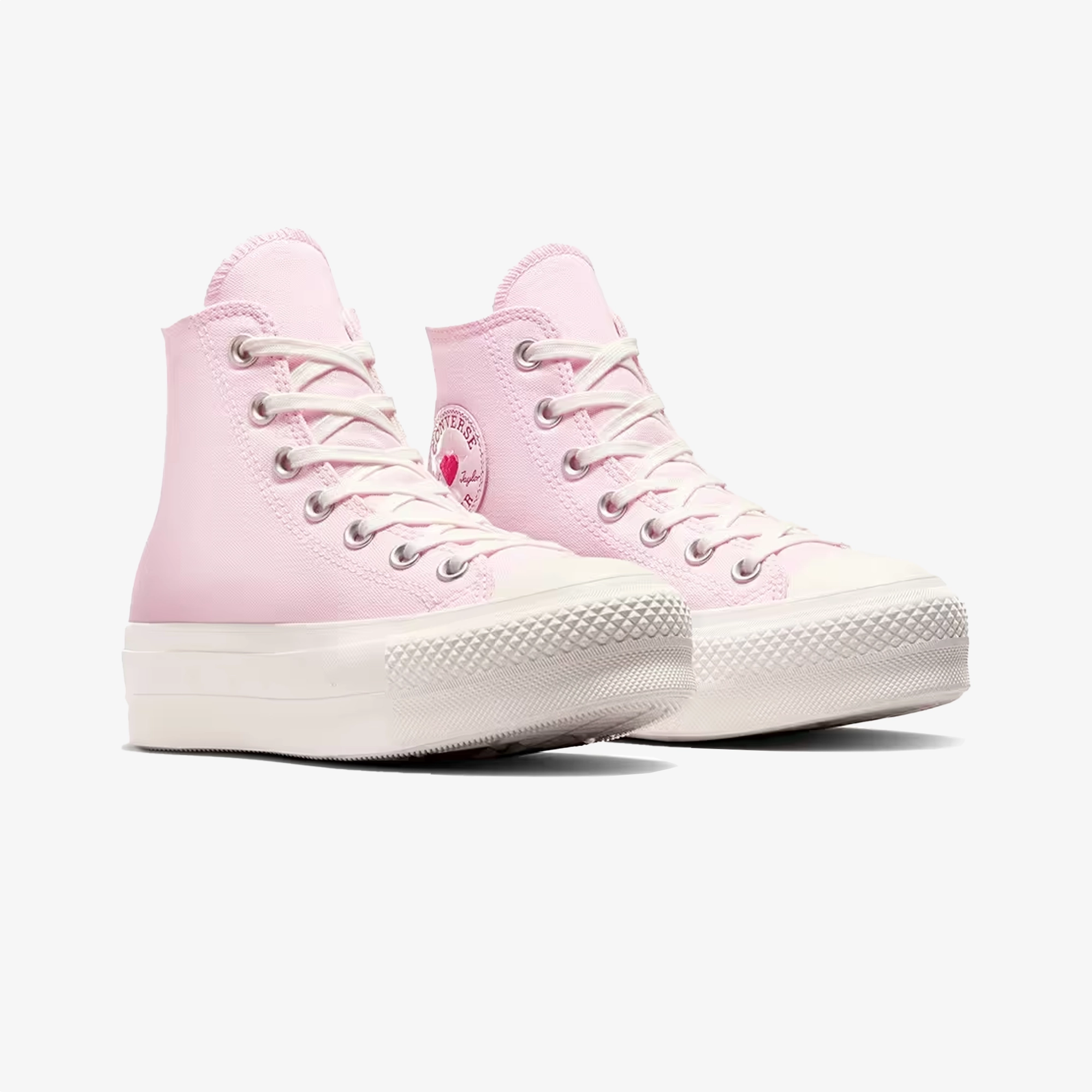 Converse | CHUCK TAYLOR ALL STAR LIFT PLATFORM HEARTS { PINK Sportswear Choice Footbed Contouring