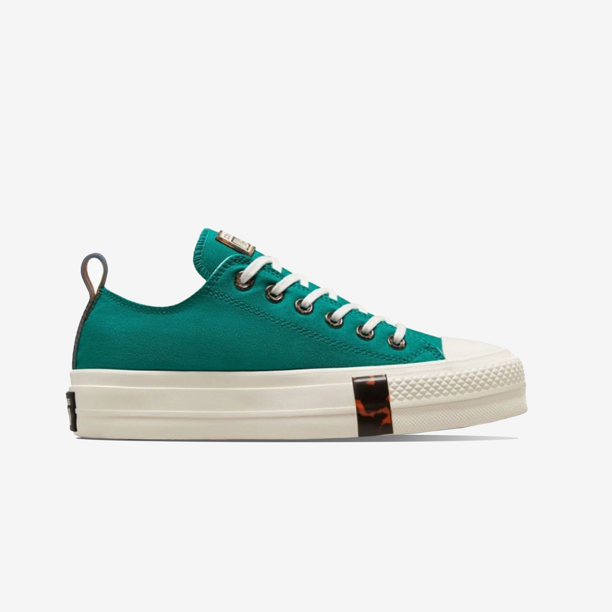 Converse | CHUCK TAYLOR ALL STAR LIFT TORTOISE LOW TOP MAGIC  { MAGIC PEACOCK/EGRET/TAWNY OWL Bold Statement AdjustableStrap