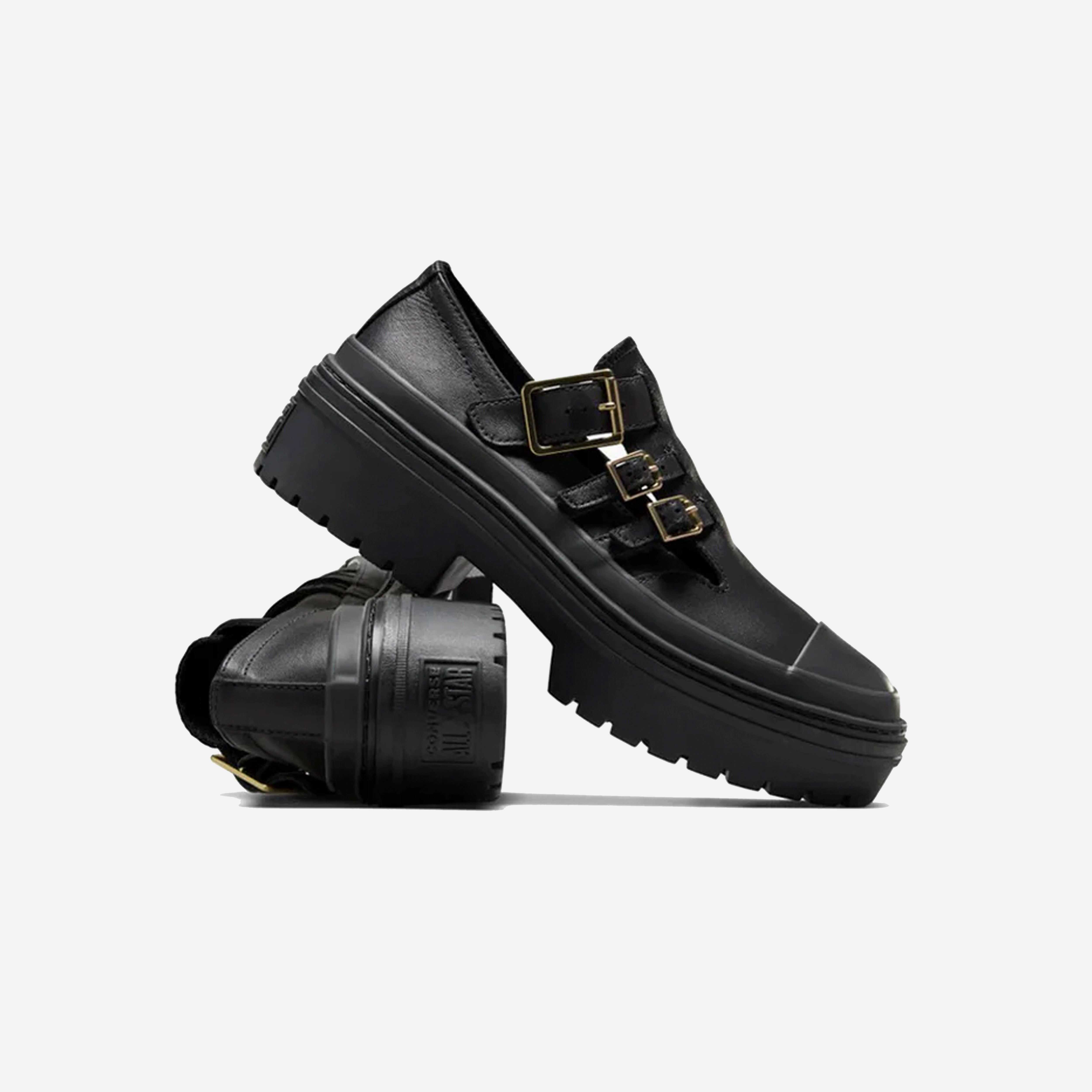 Fresh stability Adaptive Upper Converse | CHUCK TAYLOR ALL STAR LUGGED HEEL MARY JANE PLATFORM { BLACK