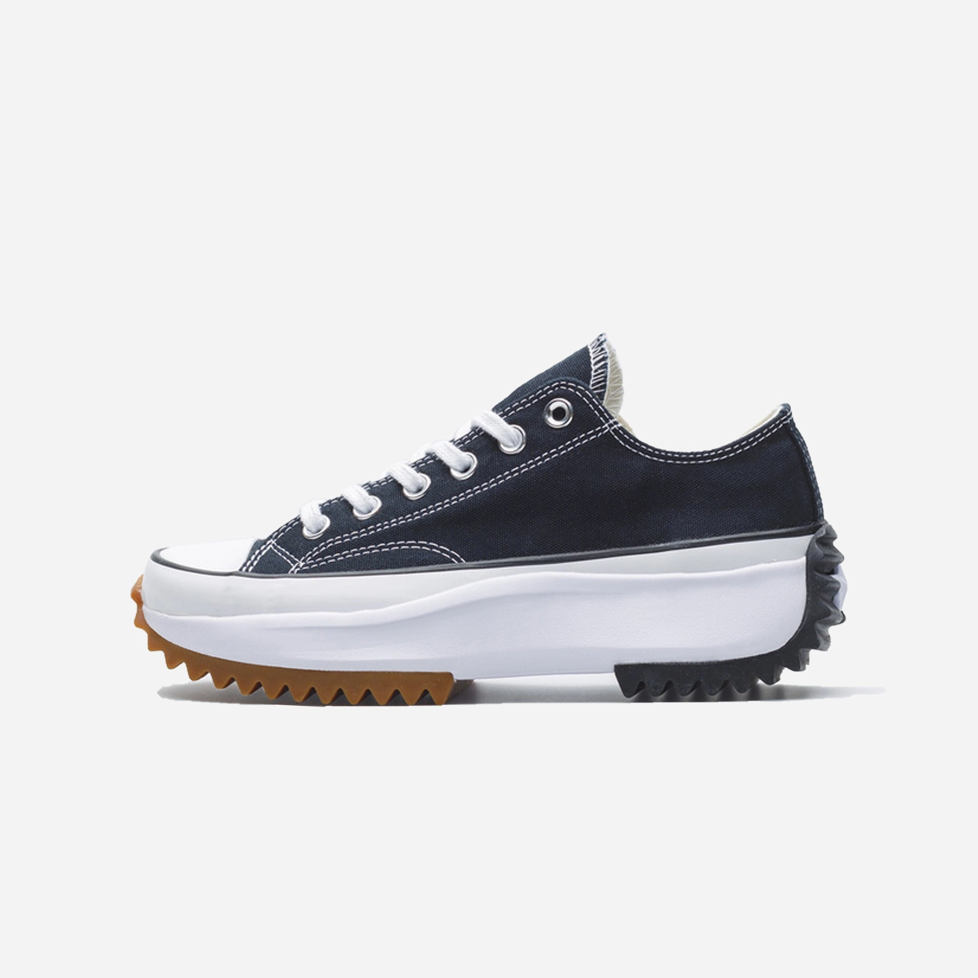 Oxygenation Technology Seamless 3D Knit Converse | RUN STAR HIKE CANVAS PLATFORM  { BLACK/WHITE