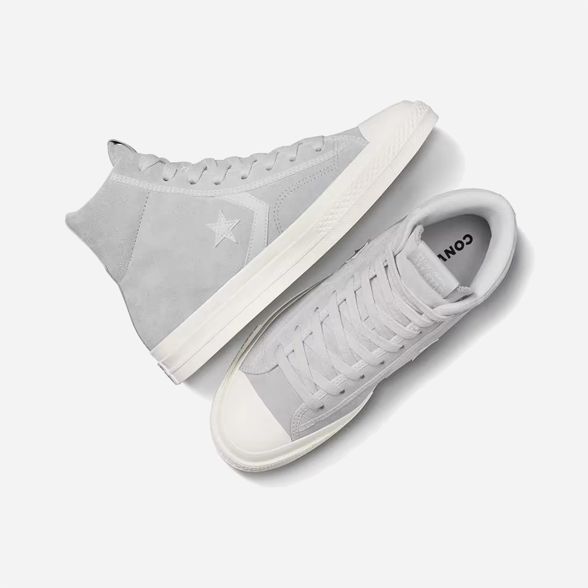 Minimalist Style StretchableMaterial CONVERSE | STAR PLAYER 76 SUEDE { GREY/WHITE