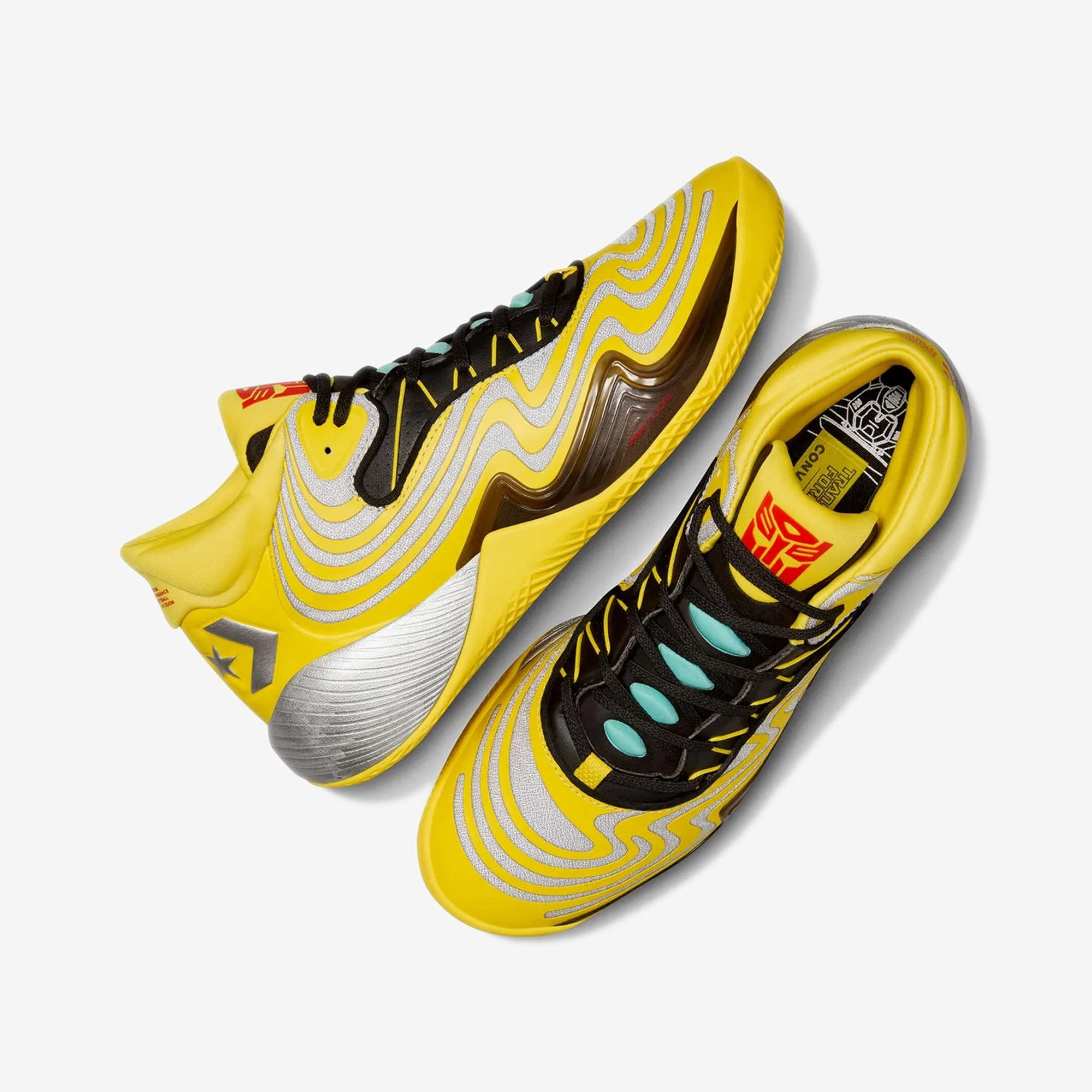 CONVERSE | x TRANSFORMERS ALL STAR BB SHIFT CX { DANDY LION/BLACK/FEVER DREAM Water   Resistant Tension Balance System