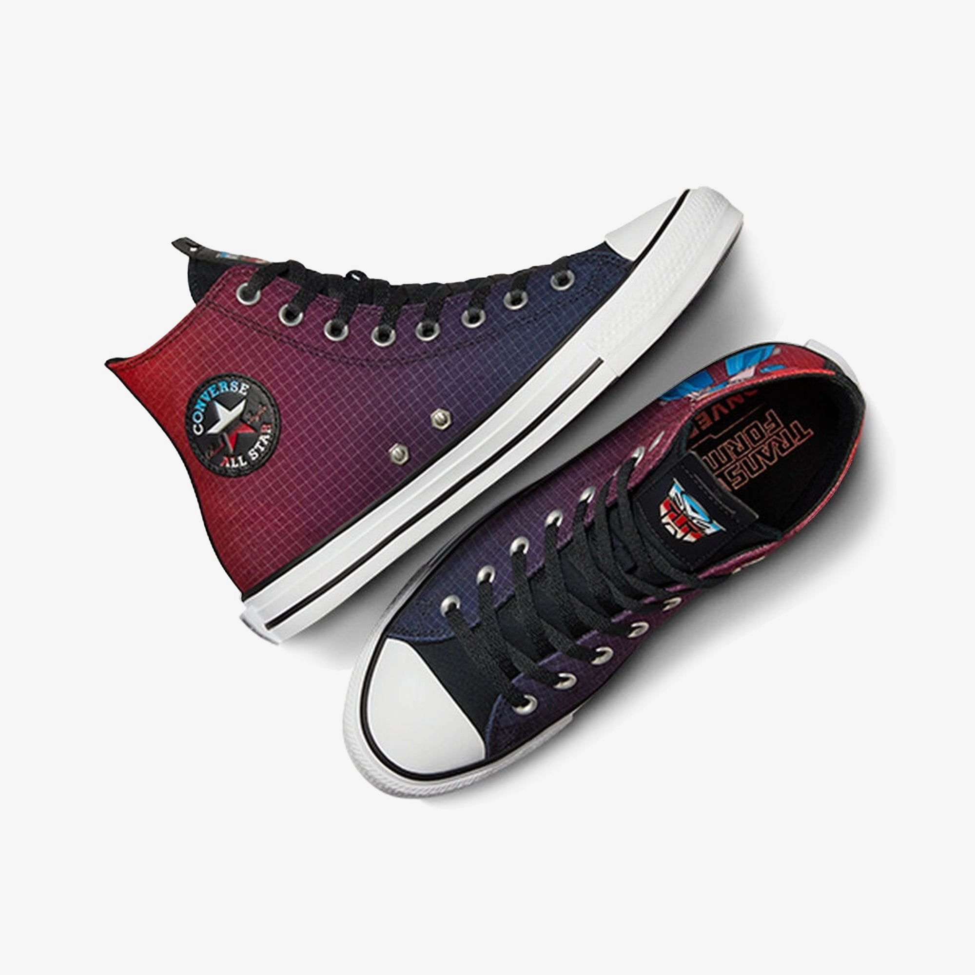 Durable Double Stitching Comfortable Footbed Converse | x TRANSFORMERS CHUCK TAYLOR ALL STAR AUTOBOTS { BLACK/FEVER DREAM/WHITE