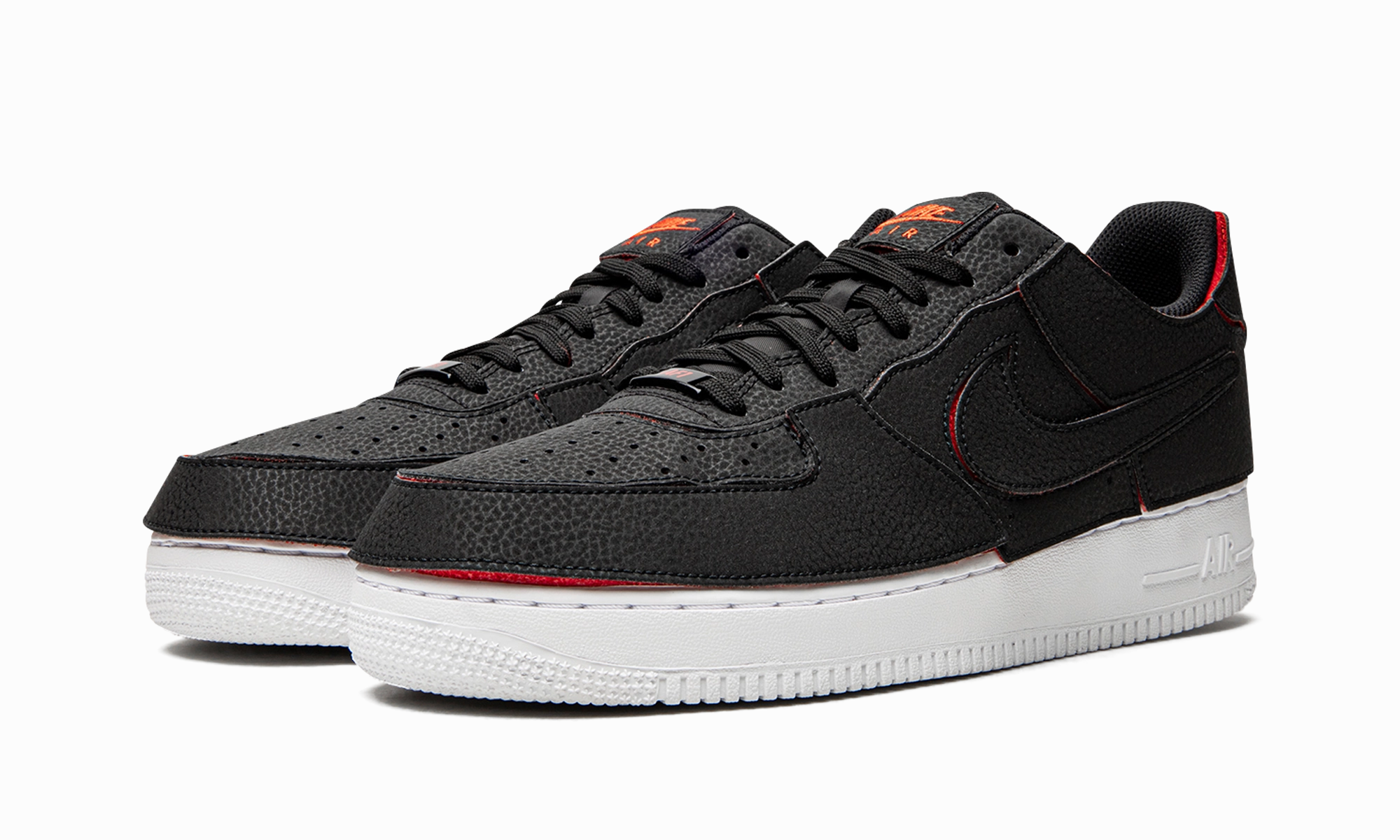 Air Force 1/1 "Black Chile Red" No Tie Style