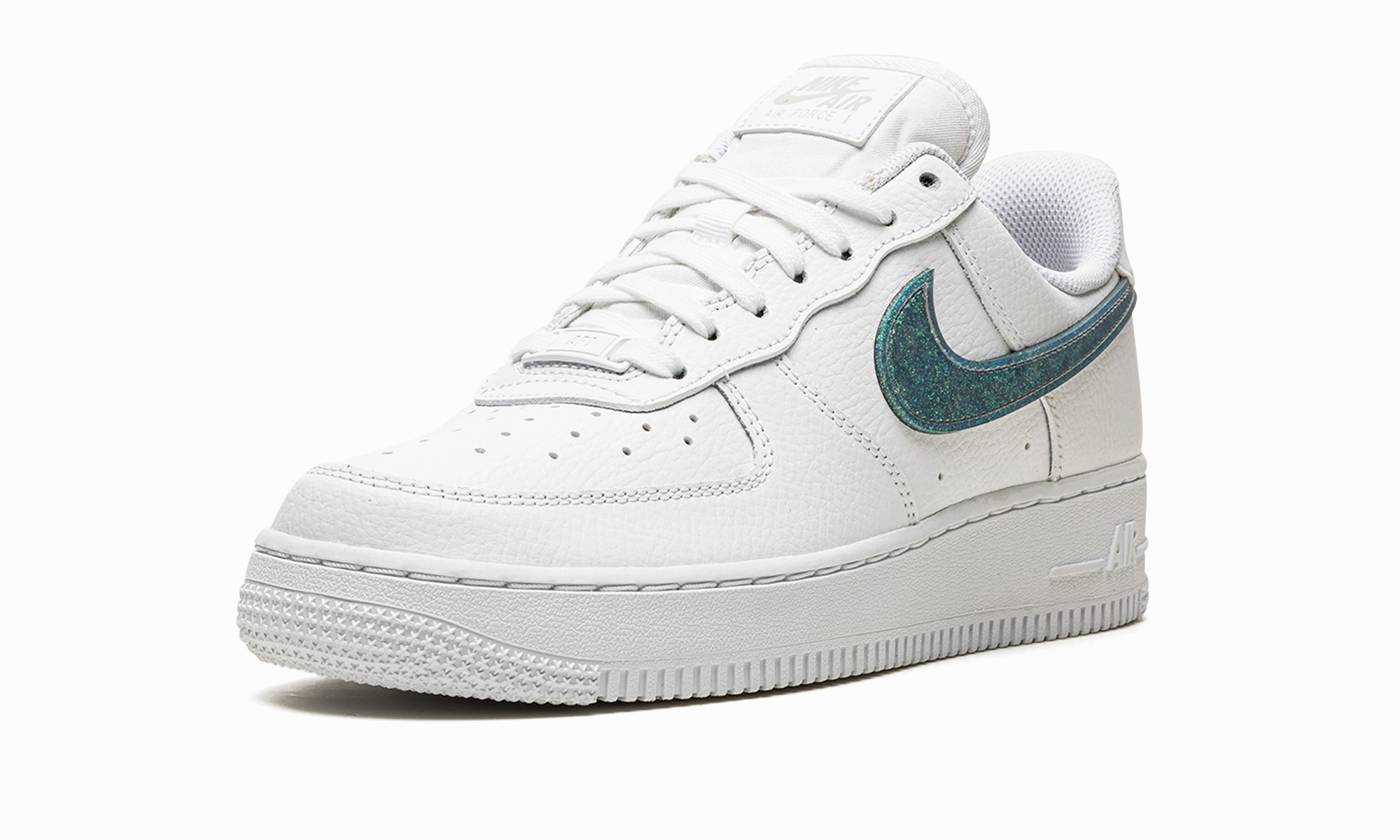 AIR FORCE 1 '07 ESS WMNS "Glitter Swoosh - Celery" Flex Pattern Move Around