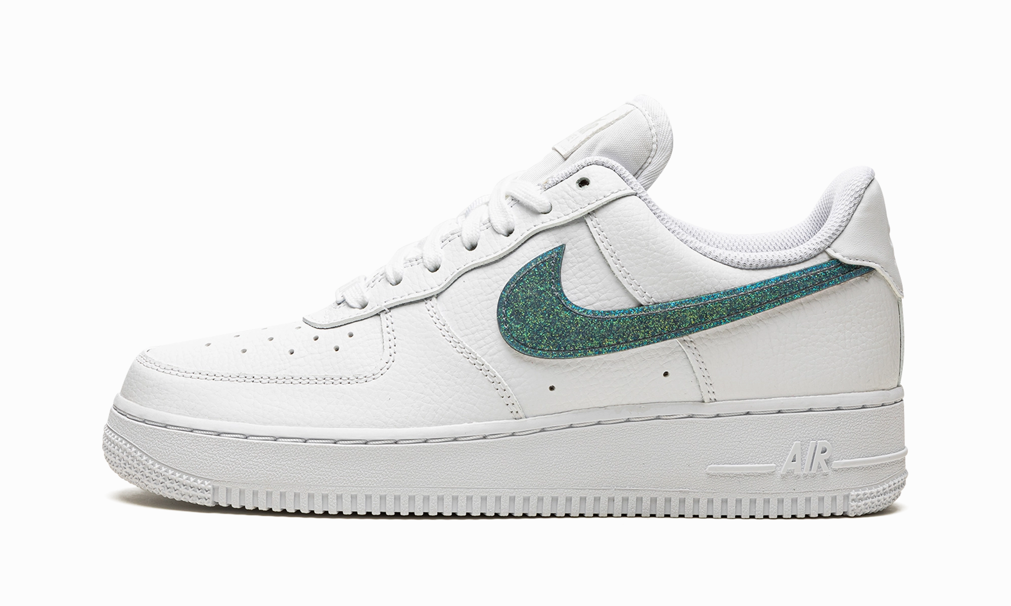 AIR FORCE 1 '07 ESS WMNS "Glitter Swoosh - Celery" Low Step Outing Ready