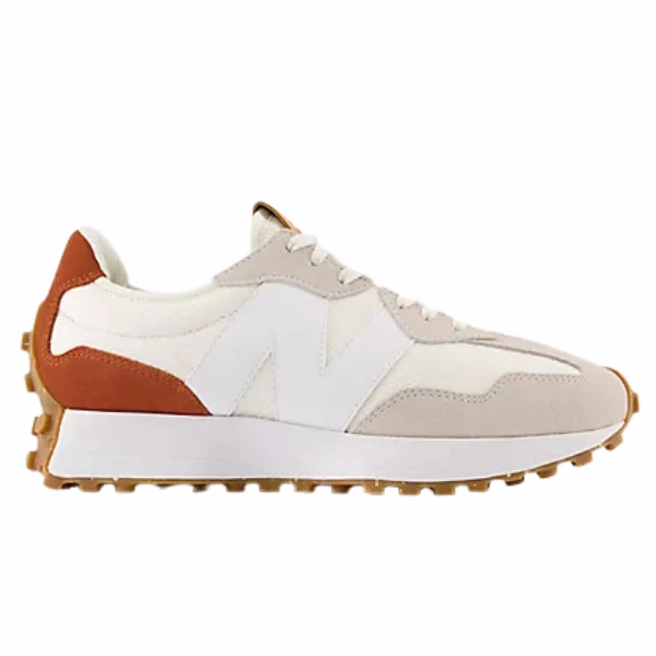 science - fiction - themed running wear New Balance Women's 327 White/Brown